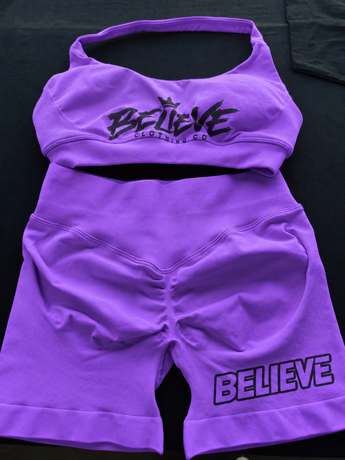 Believe Bloom Scrunch & Crop Set
