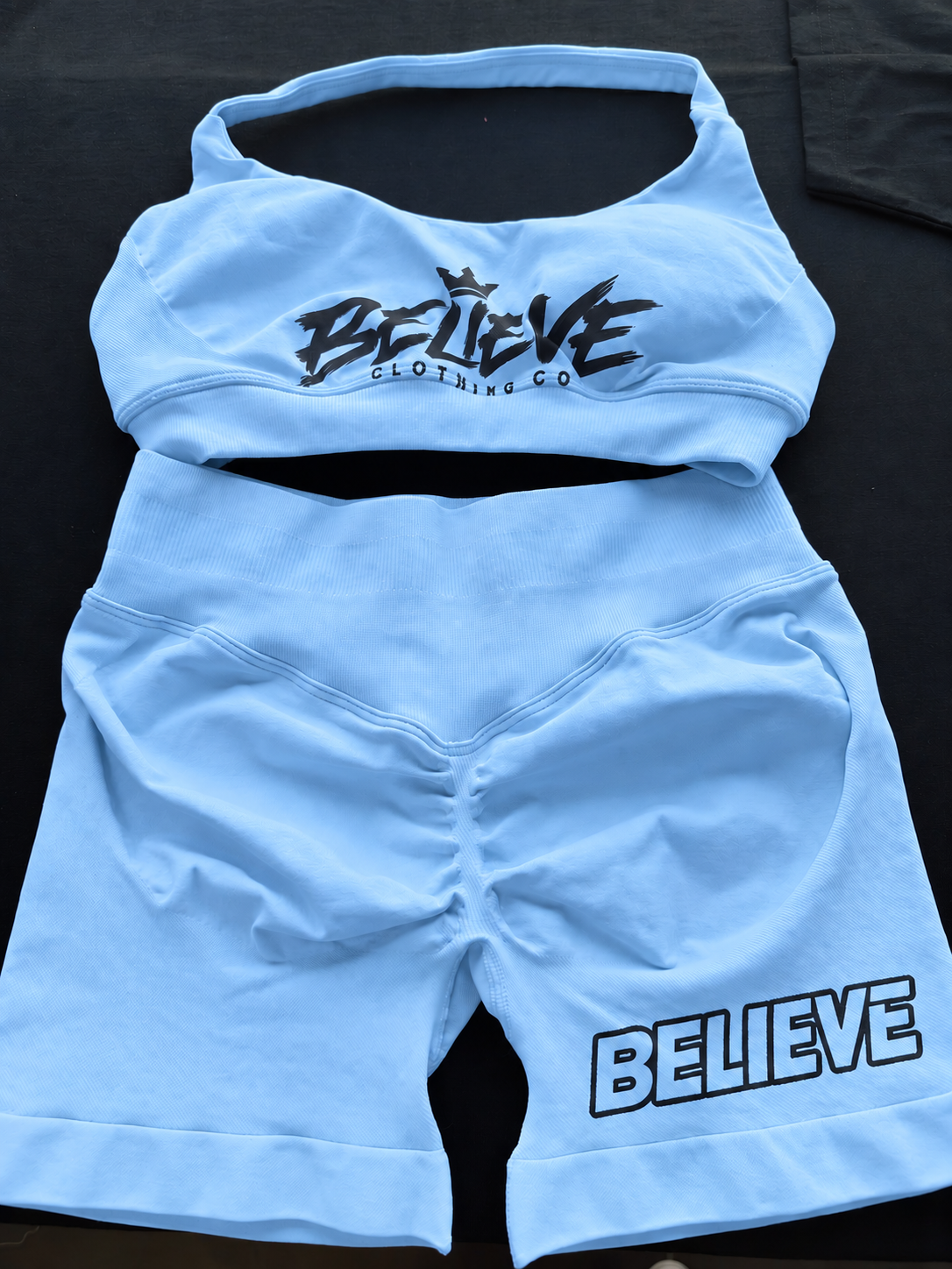 Believe Bloom Scrunch & Crop Set